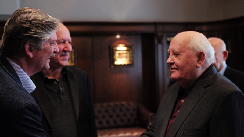 Illustration for article titled Werner Herzog lends his voice and brand, but little else, to the unilluminating Meeting Gorbachev